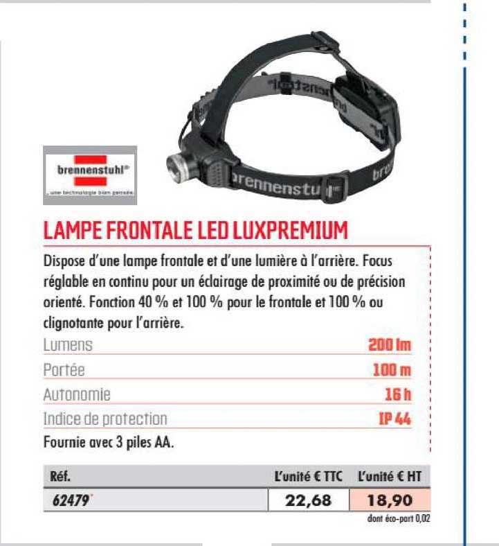 lampe frontale led luxpremium