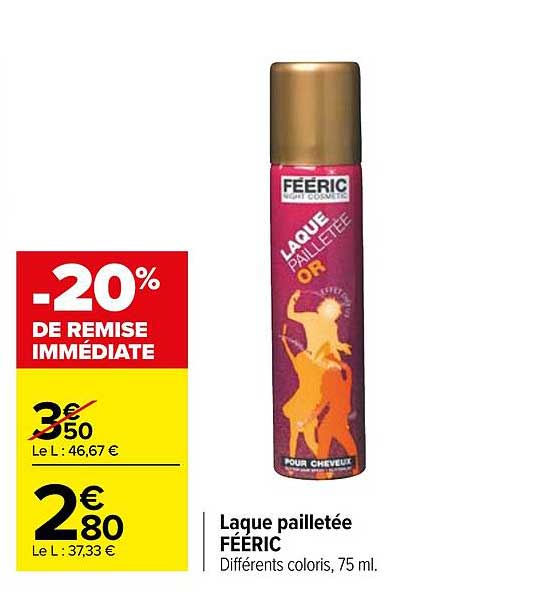 laque pailletée féeric