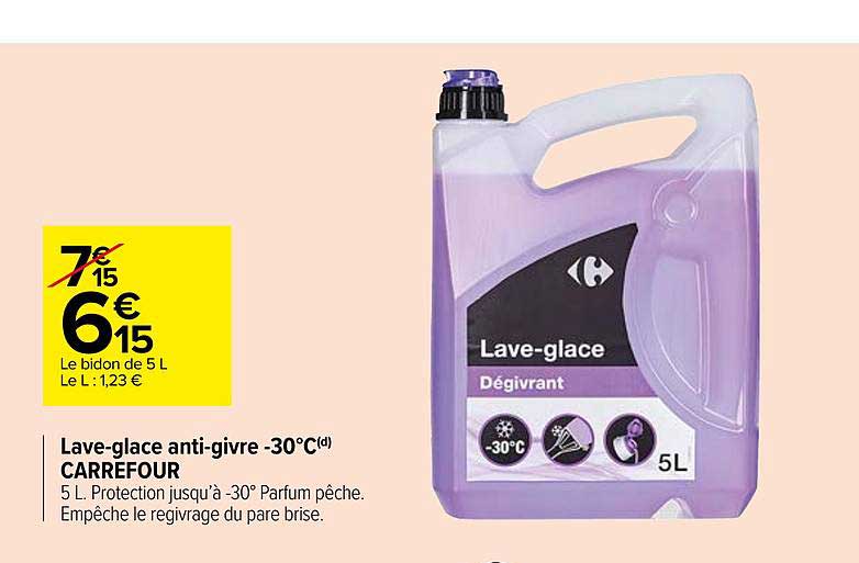 lave glace anti givre moins 30°c carrefour