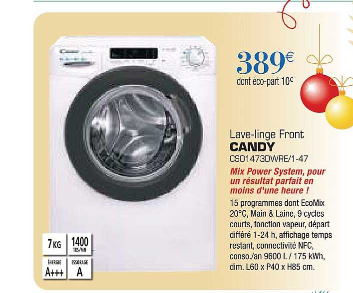 lave linge front candy cs014730wre 1 47