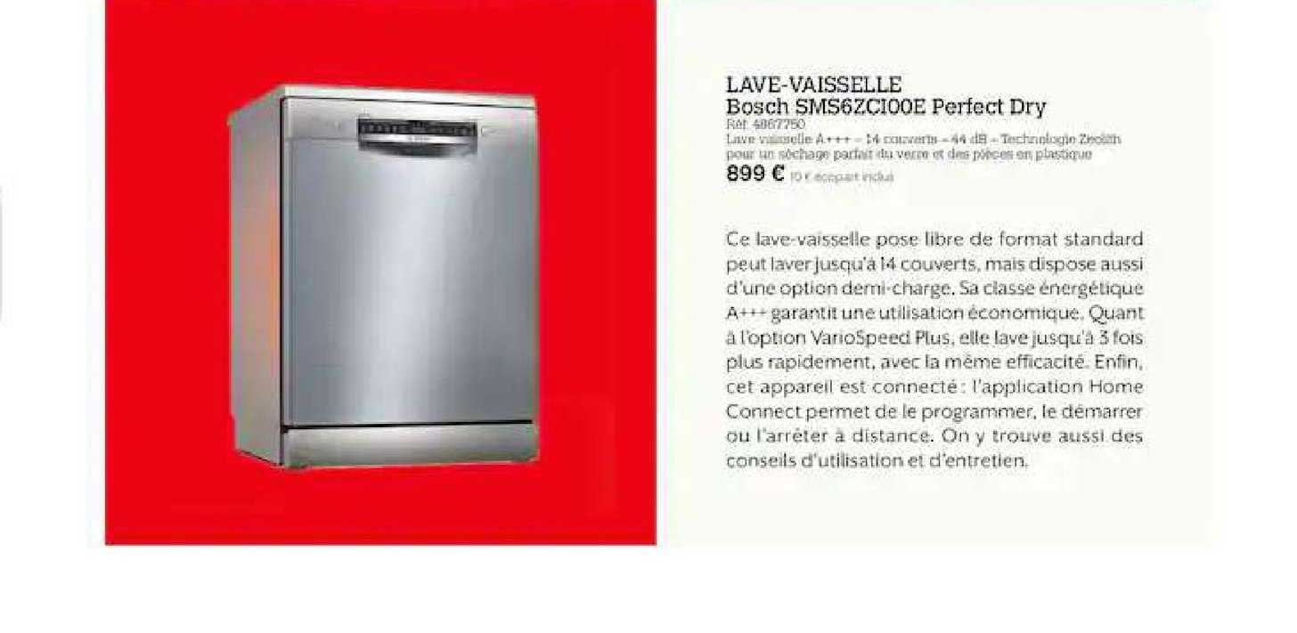 lave-vaisselle bosch perfect dry