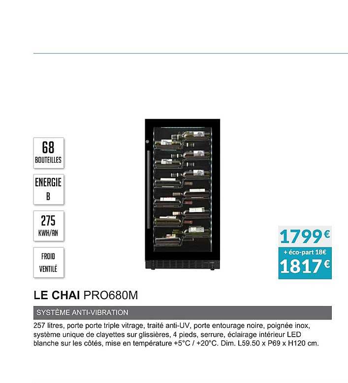 le chai pro680m système anti vibration