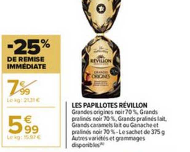 les papillotes révillon