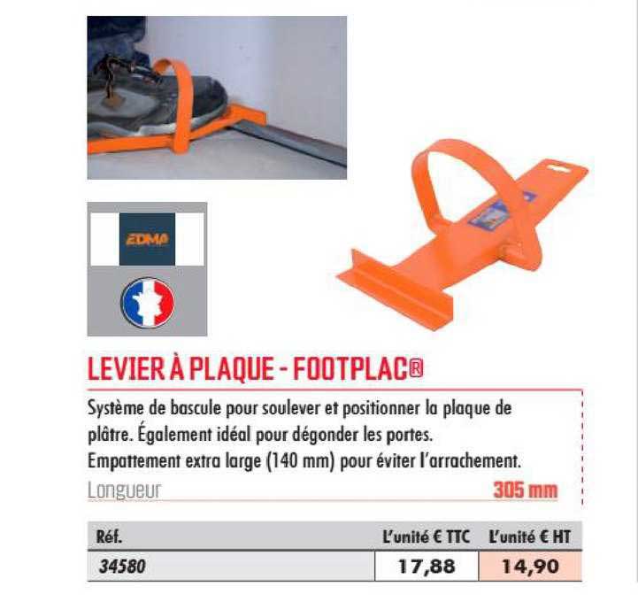 Levier à Plaque Footplac