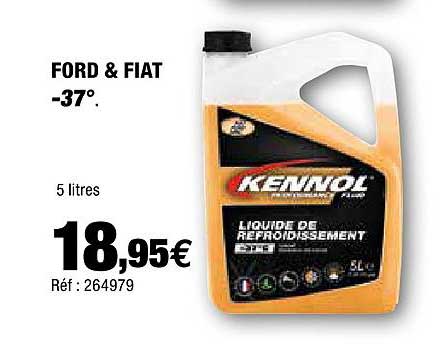 liquide de refroidissement ford & fiat -37° kennol