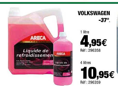 liquide de refroidissement volkswagen -37° areca