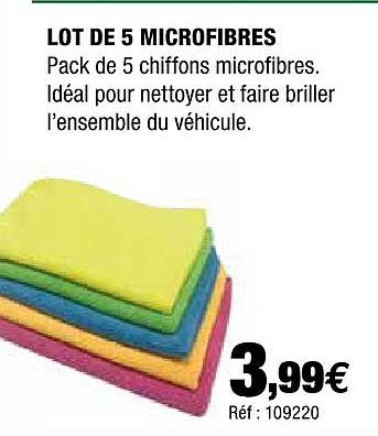 Lot De 5 Microfibres