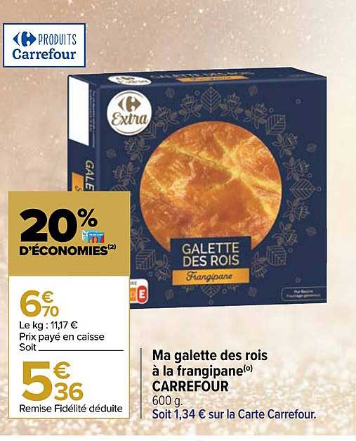 ma galette des rois à la frangipane carrefour