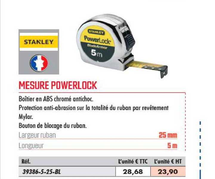 mesure powerlock stanley