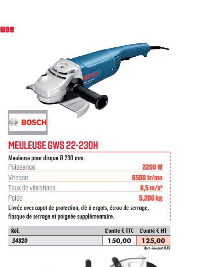 Meuleuse Gws 22 230h Bosch