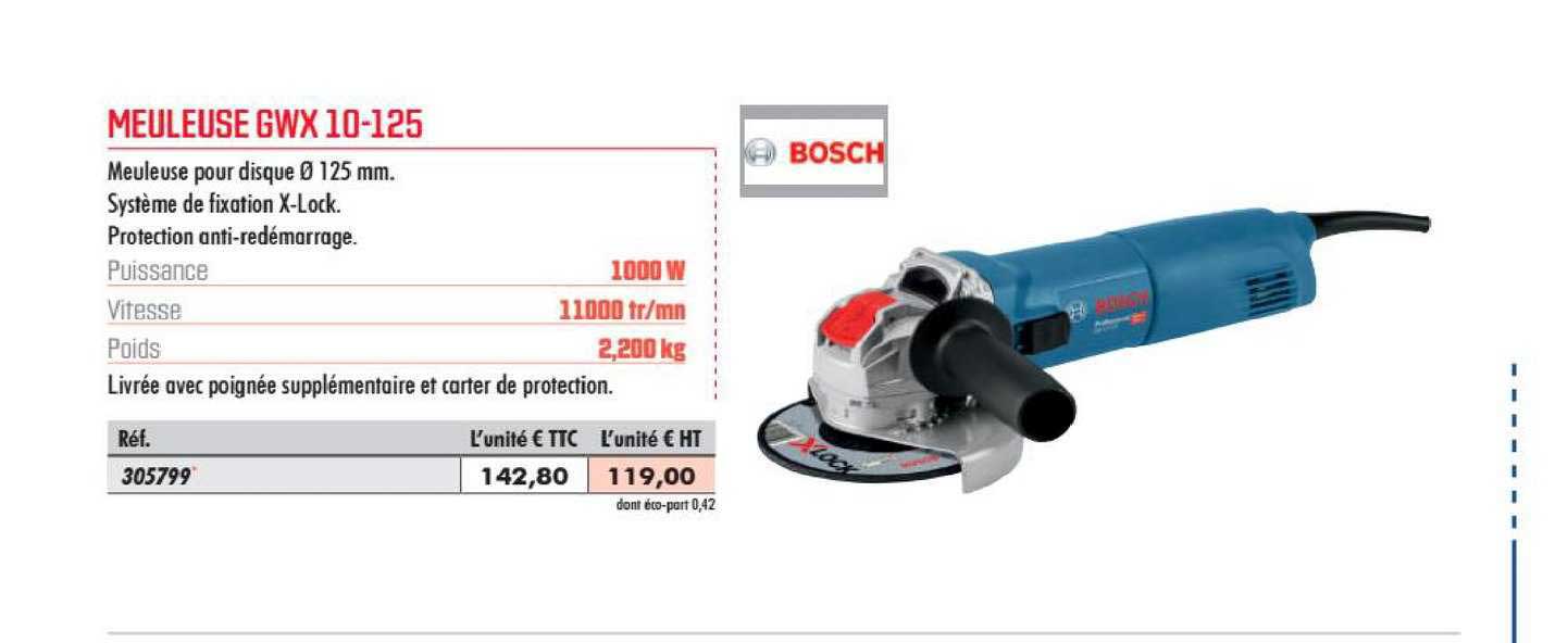 meuleuse gwx 10 125 bosch