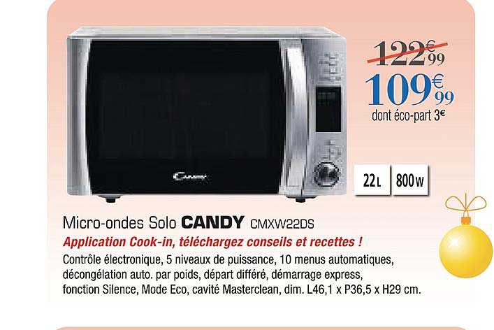 micro ondes solo candy cmxw22ds