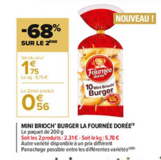 mini brioch' burger la fournée dorée