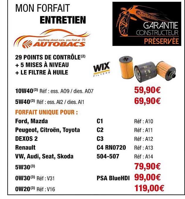 mon forfait entretien