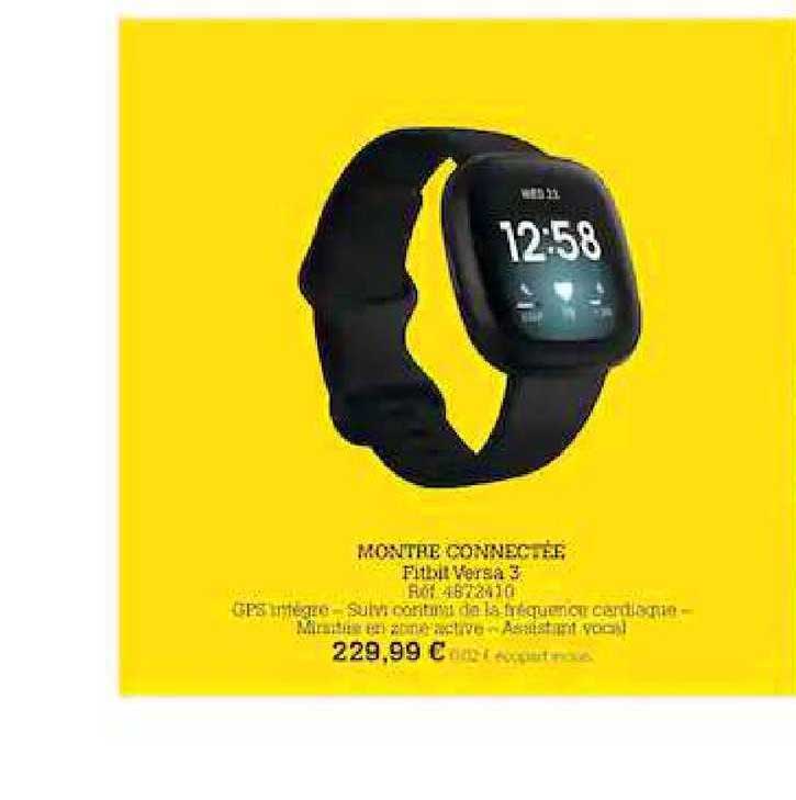 montre connectée fitbit versa 3