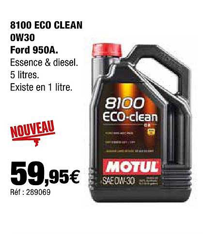 motul 8100 eco clean 0w30 ford 950a