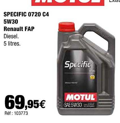 Motul Specific 0720 C4 5w30