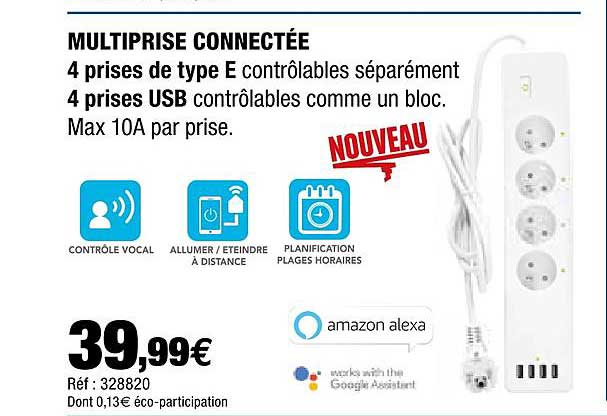 multiprise connectée amazon alexa
