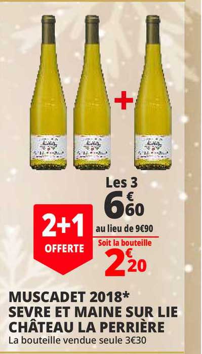 muscadet 2018 sevre et maine sur lit château la perrière