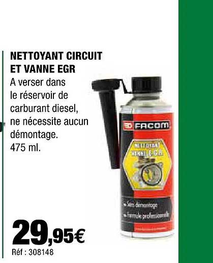 nettoyant circuit et vanne egr facom