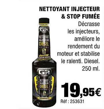 nettoyant injecteur & stop fumée