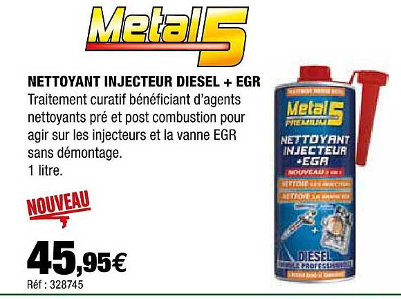 nettoyant injecteur diesel + egr metal 5