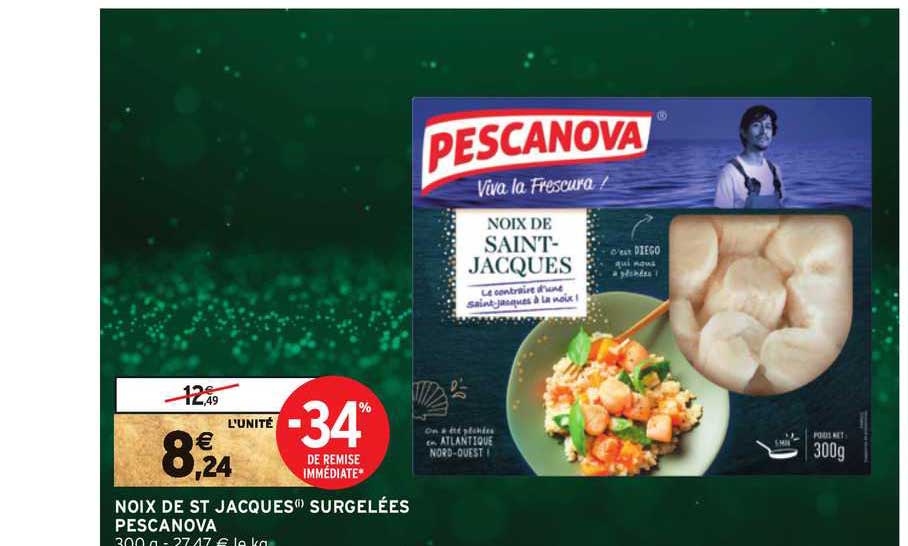 noix de st jacques surgelées pescanova
