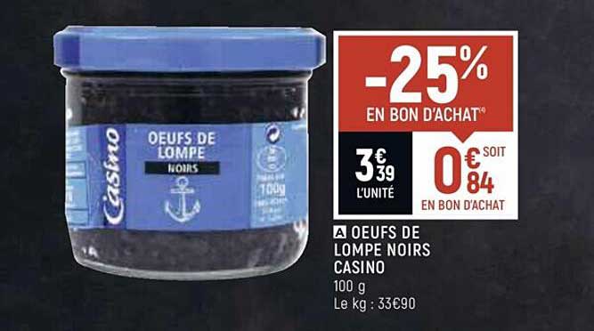 œufs De Lompe Noirs Casino