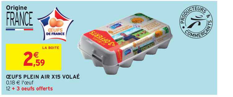 œufs plein air x15 volaé