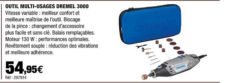 outil multi-usages dremel 3000