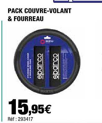 pack couvre-volant & fourreau sparco