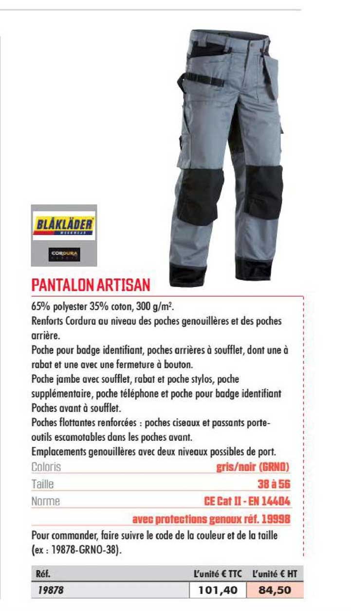 Pantalon Artisan Blâkläder