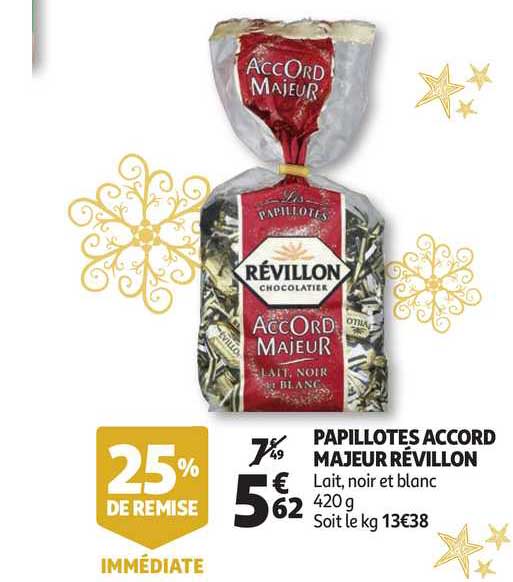 papillotes accord majeur révillon