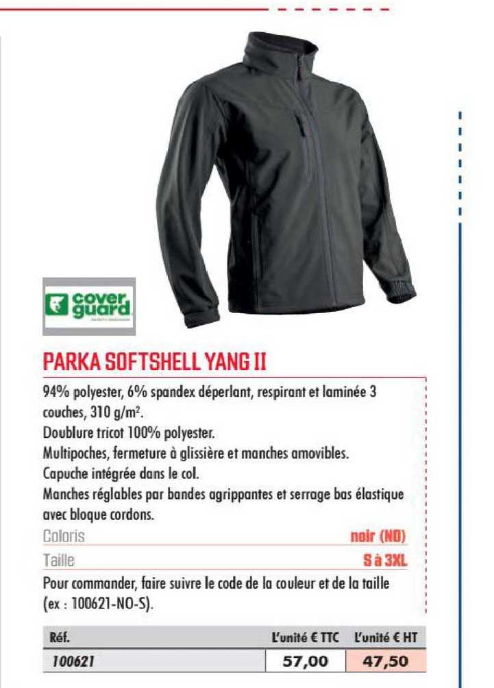 parka softshell yang ii cover guard