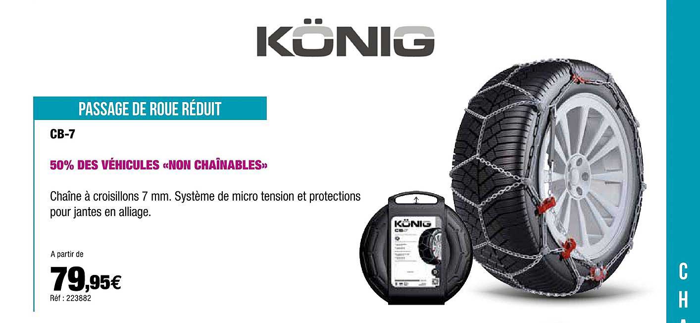 passage de roue réduit cb-7 könig