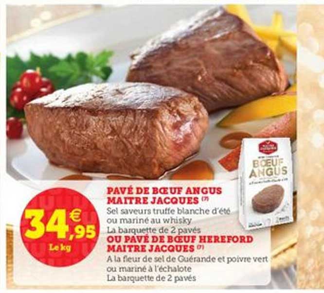 pavé de bœuf angus maître jacques