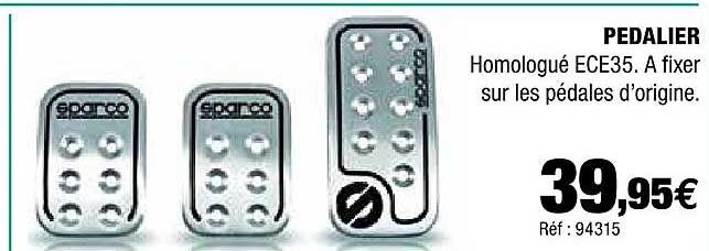 pedalier sparco