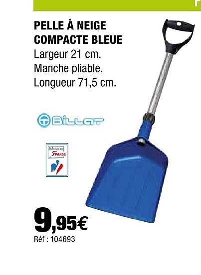Pelle à Neige Compact Bleue Billat