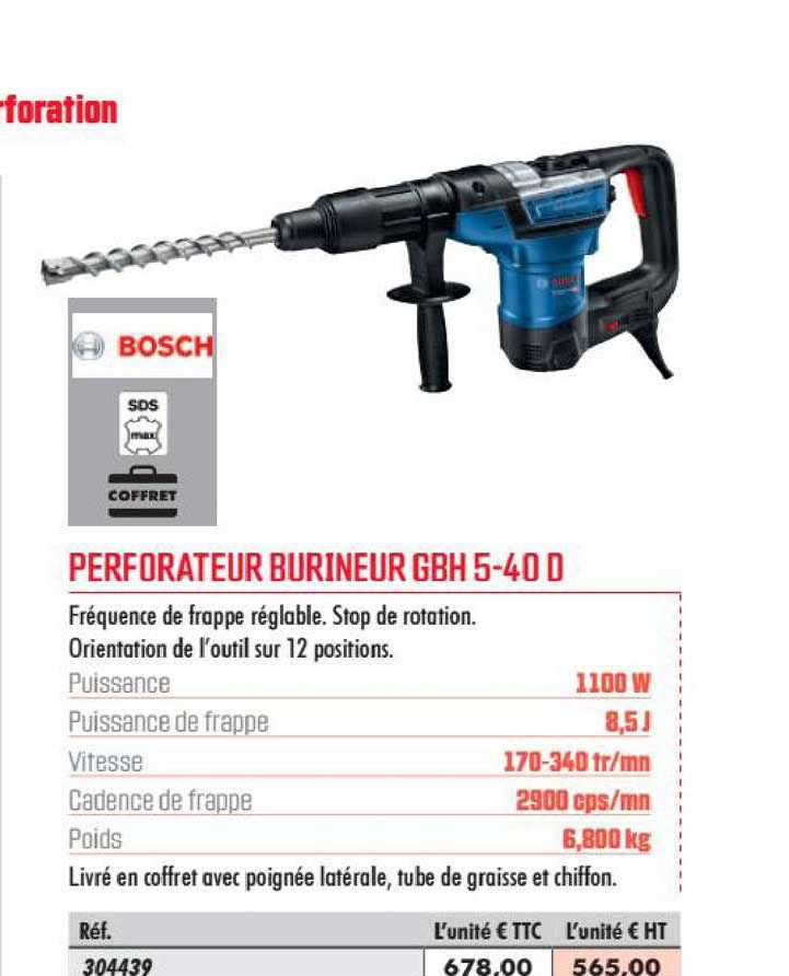 perforateur burineur gbh 5 40 d bosch