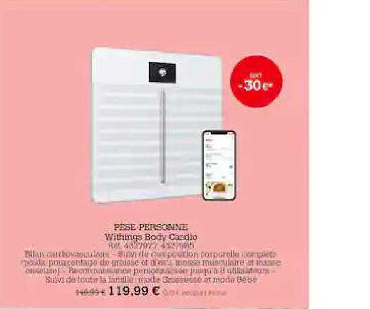 pèse personne whithings body cardio