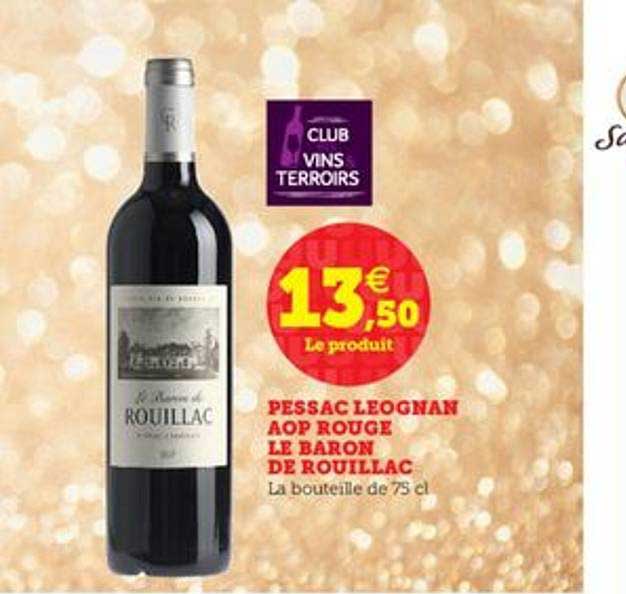 pessace leognan aop rouge le baron de rouillac