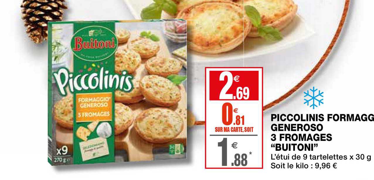 Piccolinis Formaggio Generoso 3 Fromages Buitoni