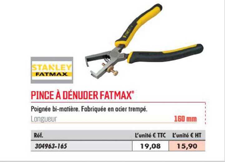 pince à dénuder fatmax stanley
