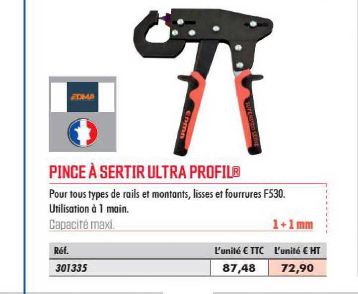 pince à sertir ultra profil