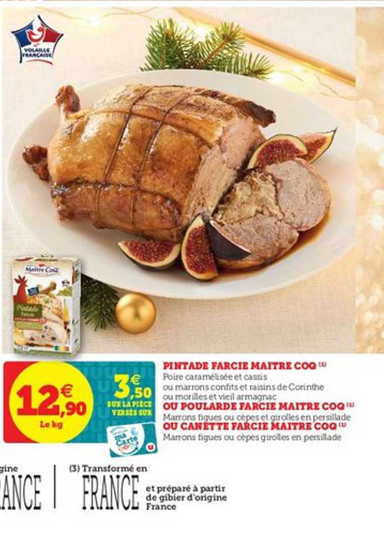 pintade farcie maître coq