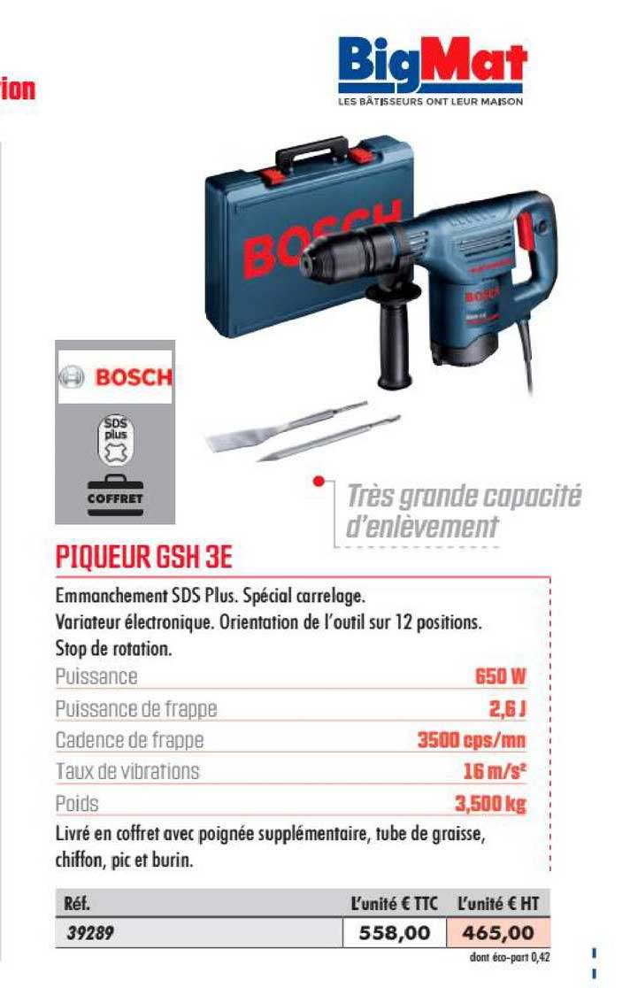 piqueur gsh 3e bosch