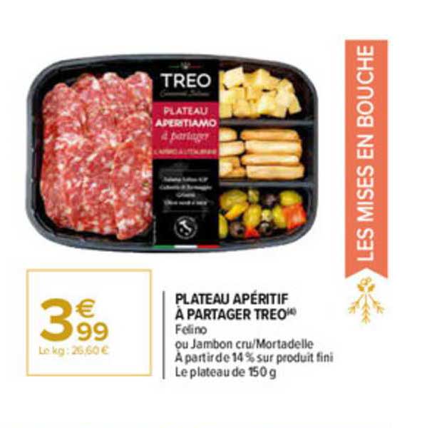 Plateau Apéritif à Partager Treo