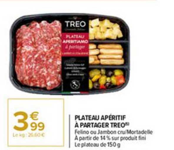 plateau apéritif à partager treo