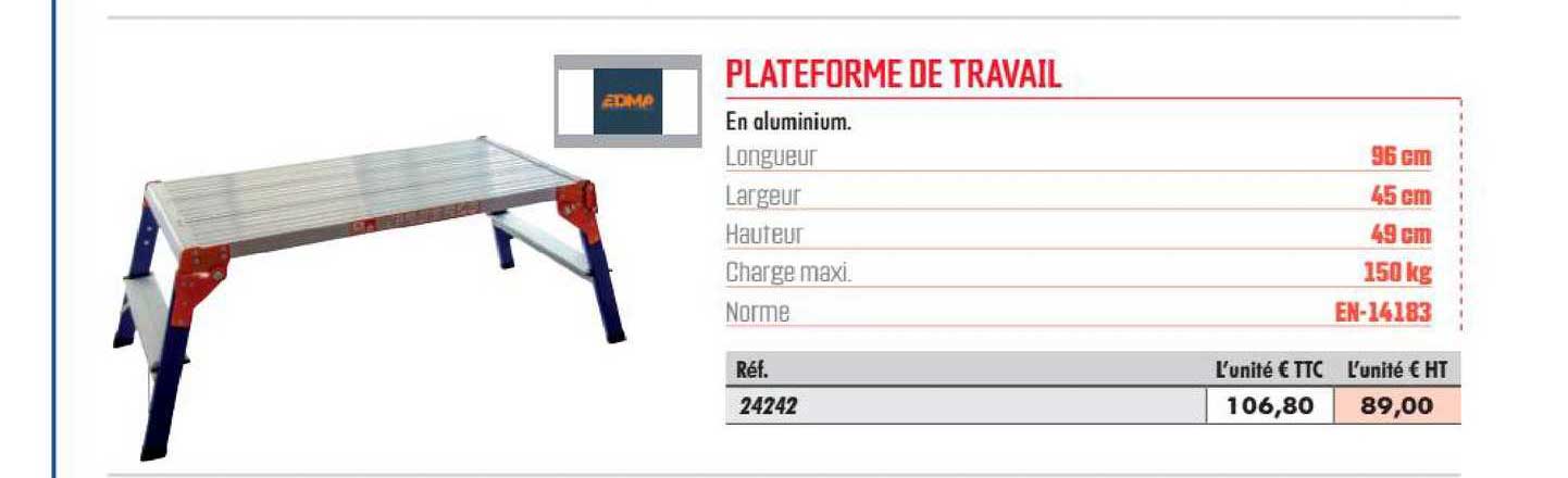 Plateforme De Travail