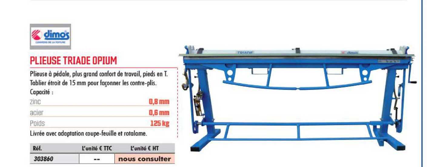 plieuse triade opium